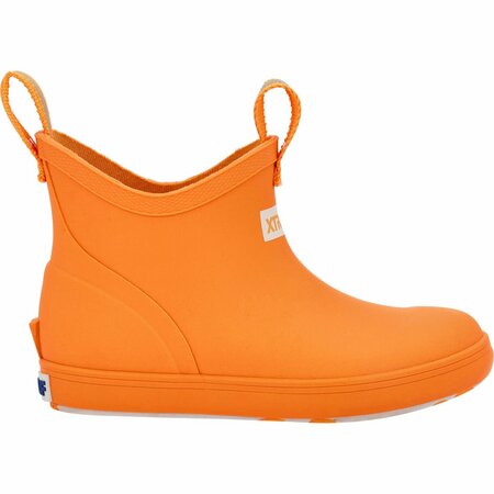 Xtratuf Little Kids Ankle Deck Boot, NEON ORANGE, M, Size 8 XKAB700C